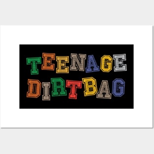 Retro Teenage Dirtbag Typography Design Posters and Art